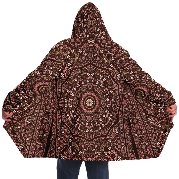 Classic Persian Carpet Cuddle Cloak | Jasmine | Unisex Minky Sherpa Hooded Coat