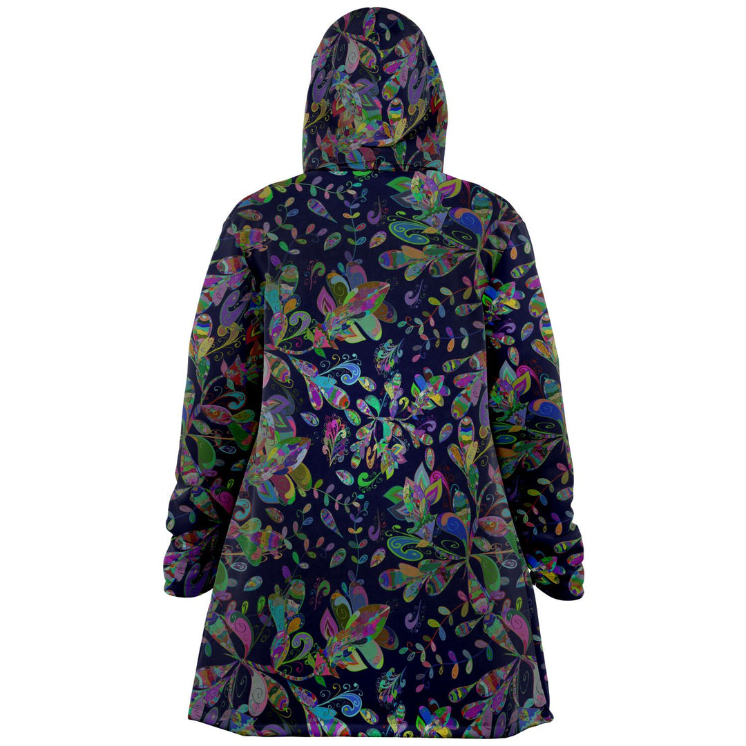 Petal Pop Cuddle Cloak | Unisex Minky Sherpa Lined Hooded Coat