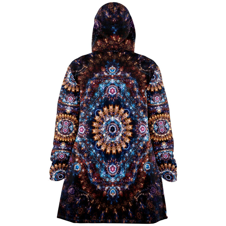 Cosmic Plane Cuddle Cloak | Unisex Minky Sherpa Lined Hooded Coat