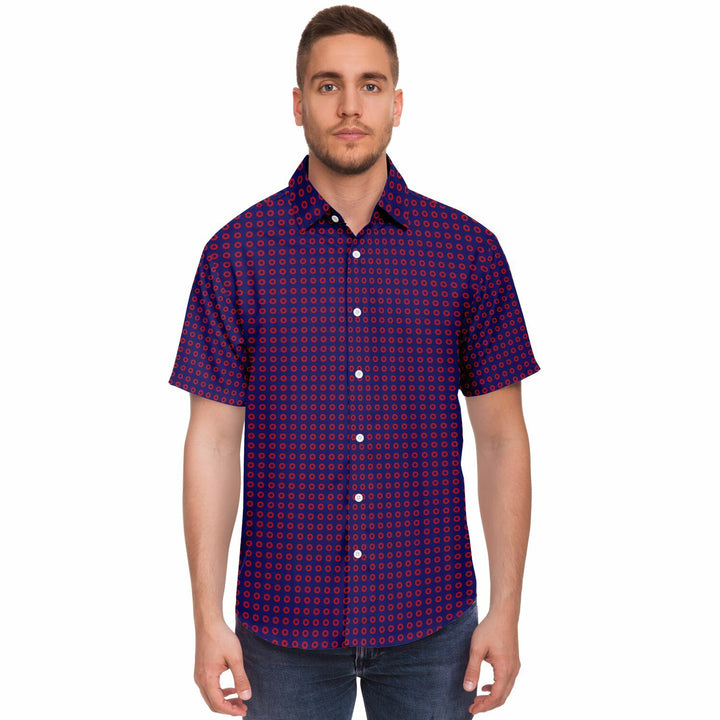 Fishman Donuts Short Sleeve Button Down Shirt | Phish Band