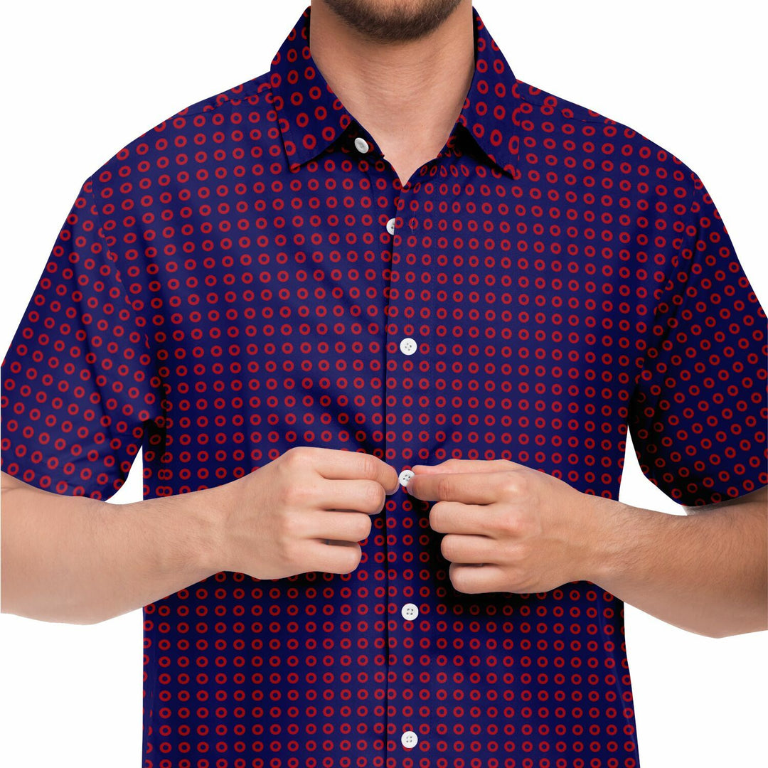 Fishman Donuts Short Sleeve Button Down Shirt | Phish Band