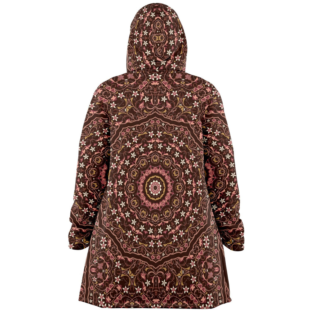 Classic Persian Carpet Cuddle Cloak | Jasmine | Unisex Minky Sherpa Hooded Coat