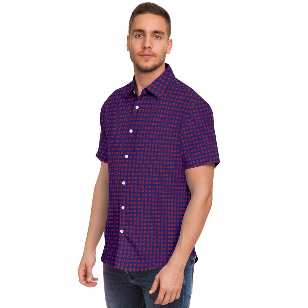 Fishman Donuts Short Sleeve Button Down Shirt | Phish Band