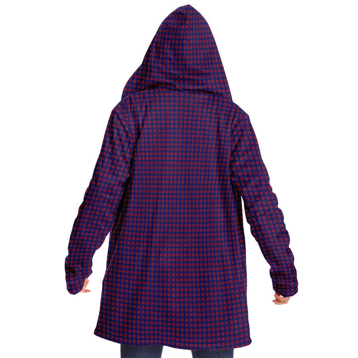 Fishman Phish Donuts Cuddle Cloak | Unisex Minky Sherpa Hooded Coat