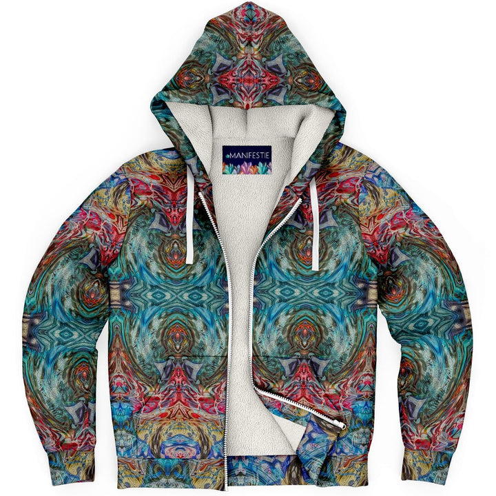 Sensory Input Premium Sherpa Lined Zip Hoodie - Manifestie