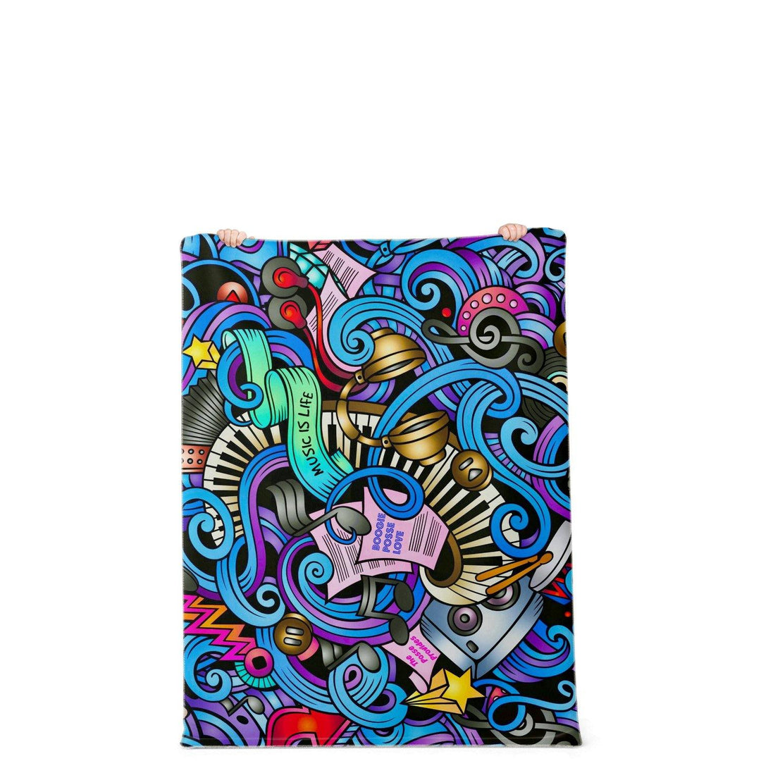 Boogie Posse Premium Microfleece Blanket - Manifestie