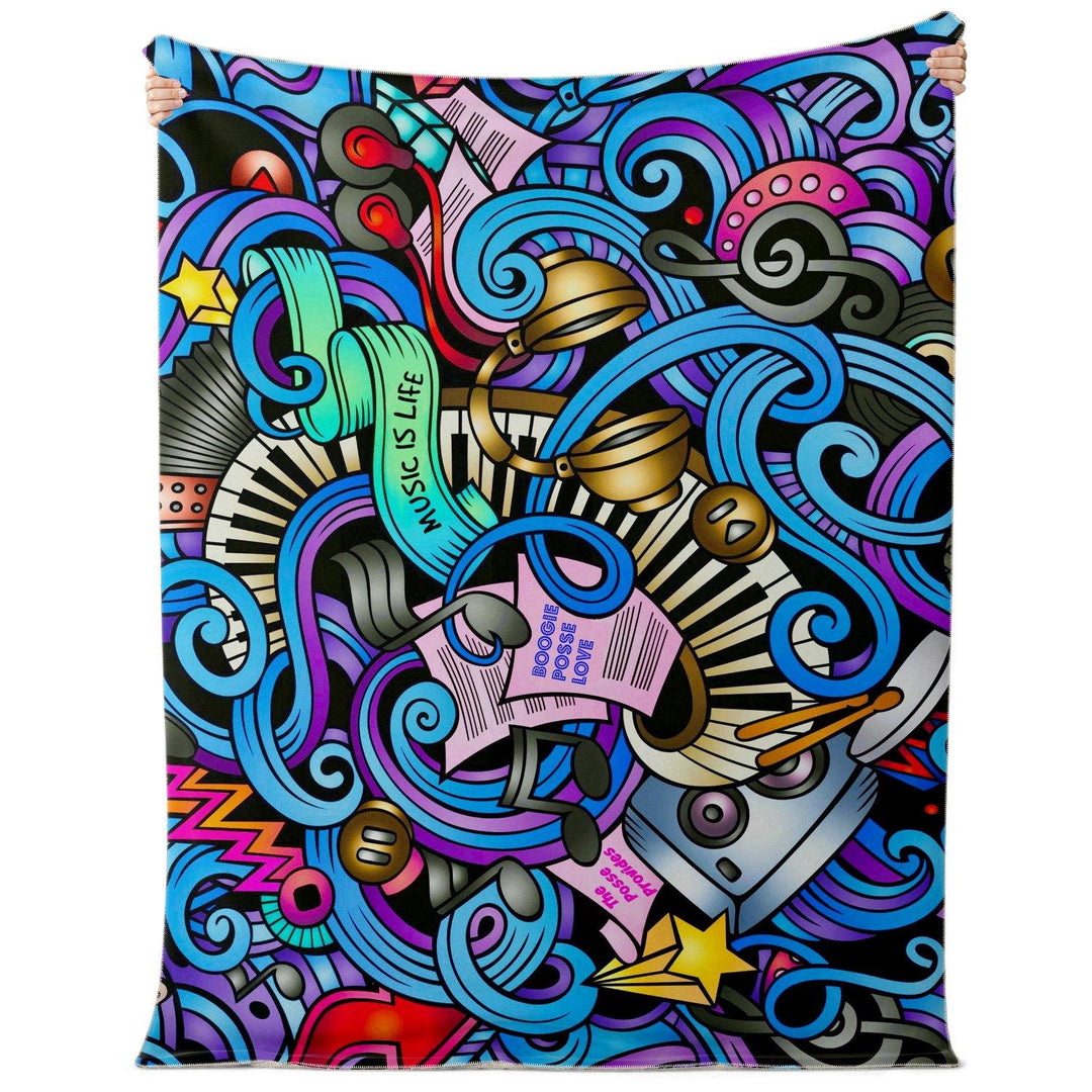 Boogie Posse Premium Microfleece Blanket - Manifestie