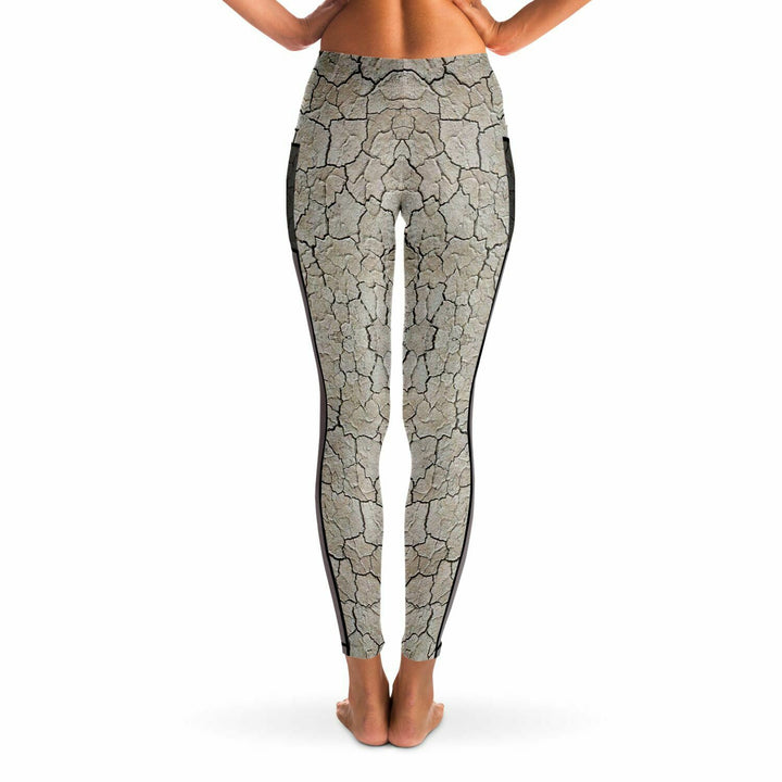 Black Rock City Yoga Leggings | Festival Pants with Mesh Pockets