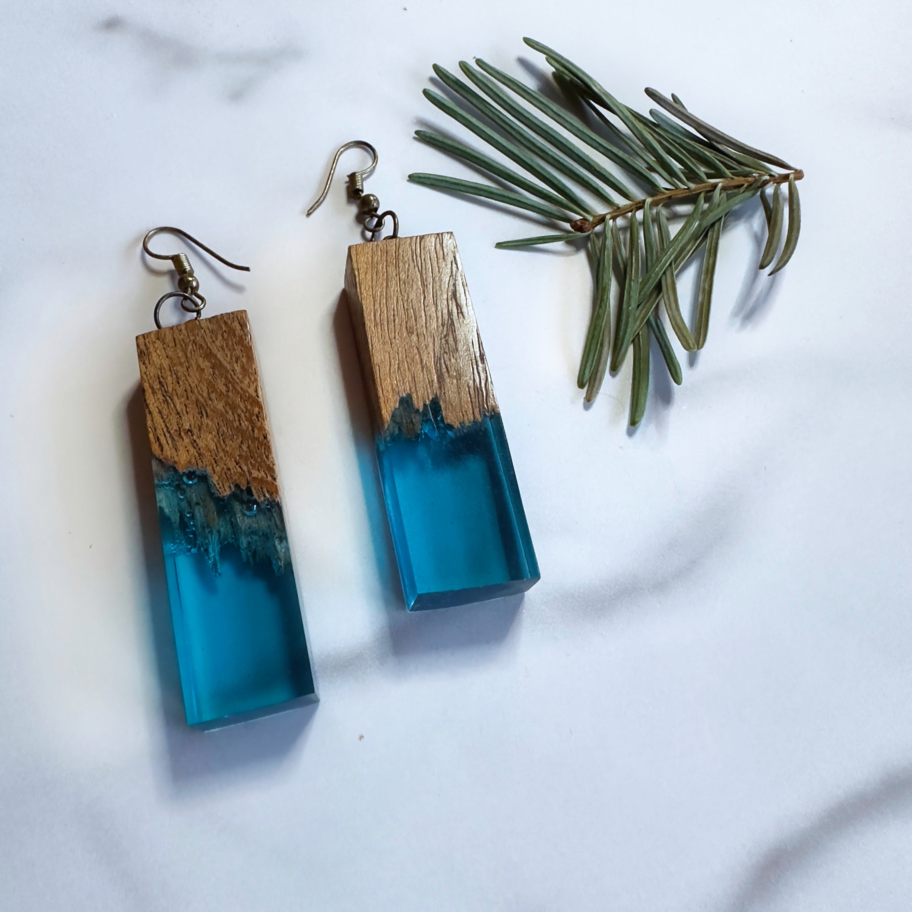 Wood + Resin Earrings