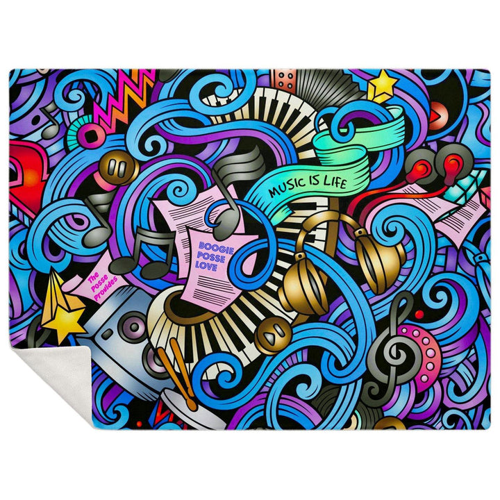 Boogie Posse Premium Microfleece Blanket - Manifestie