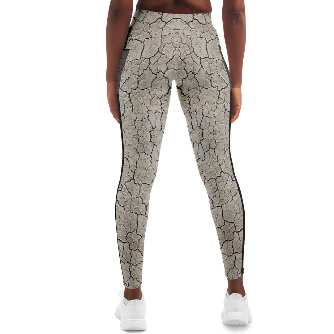 Black Rock City Yoga Leggings | Festival Pants with Mesh Pockets