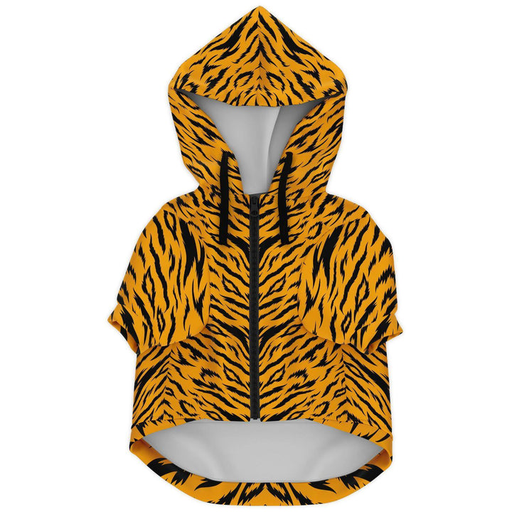 TIGER PRINT DOG ZIP UP HOODIE - Manifestie